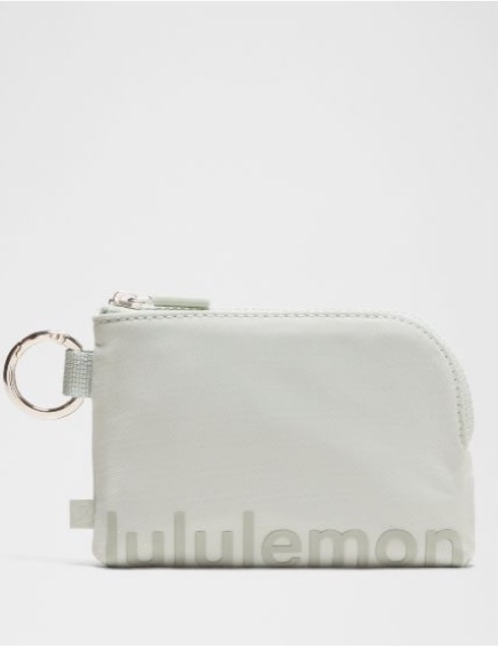 Lululemon Clippable Card Pouch - Pelican/Jade Grey